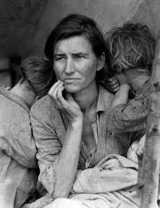 Migrant Mother during The Great Depression